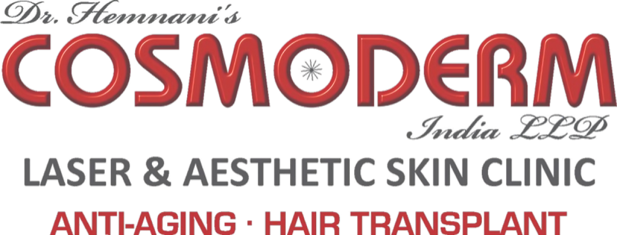 Cosmoderm India LLP logo with tagline.