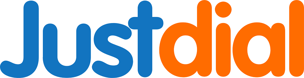 Justdial logo with "Just" in blue and "dial" in orange