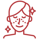Facial skincare treatment icon