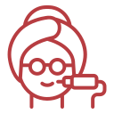 Laser skin treatment icon