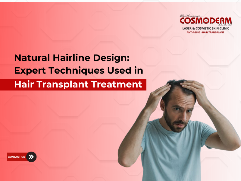 Expert hairline design techniques used to achieve natural results in hair transplant treatment.