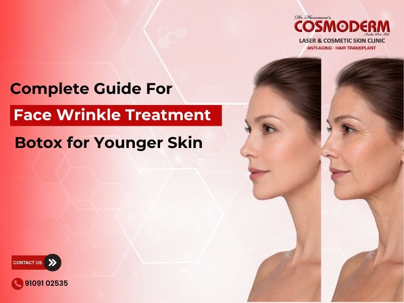 Wrinkle Treatment in Indore with Botox for younger and smoother skin at COSMODERM by Dr. Dilip Hemnani and Dr. Sonal Hemnani