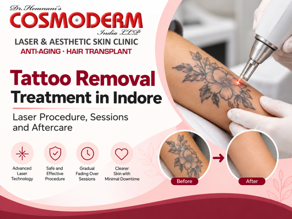 Tattoo Removal Treatment in Indore: Laser Procedure, Sessions and Aftercare
