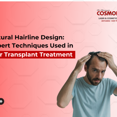 Expert hairline design techniques used to achieve natural results in hair transplant treatment.